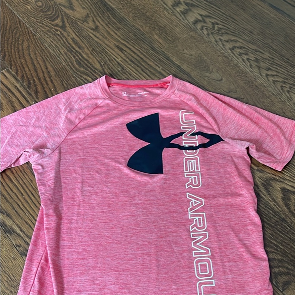 Under Armour Kids Pink Short Sleeve Tee